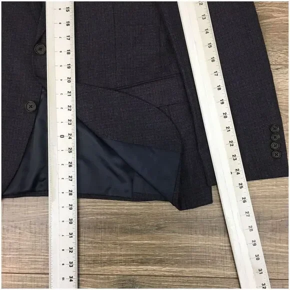 14TH Union Mens Blazer Sport Coat Two Button‎ Casual Jacket 42S Slim Wool Suits